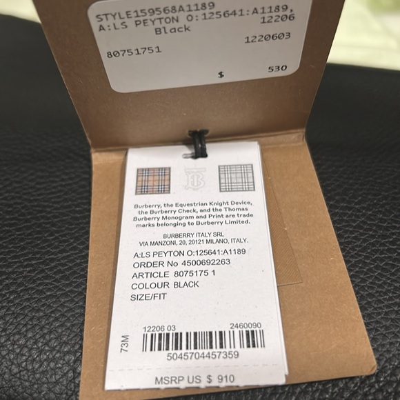 burberry black leather crossbody bag - Picture 8 of 8